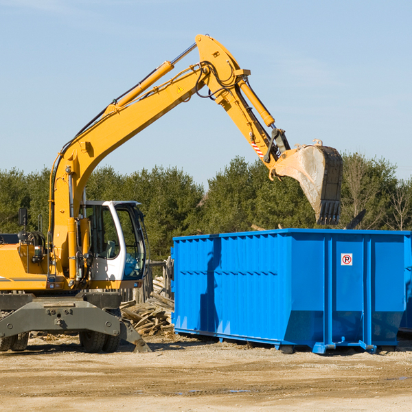 are there any restrictions on where a residential dumpster can be placed in State Line City